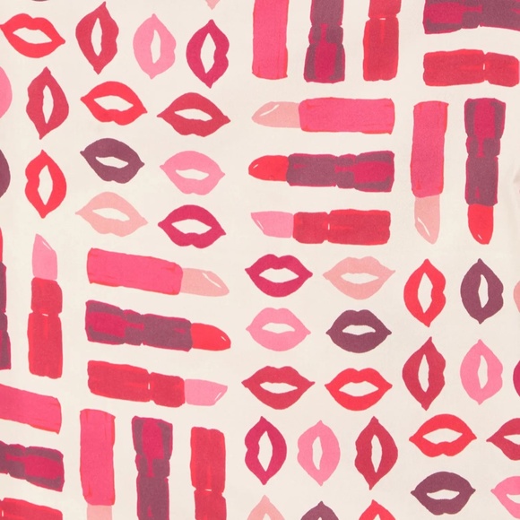 Lipstick Party Silk Square Scarf from KATE SPADE NEW YORK - Picture 2 of 8